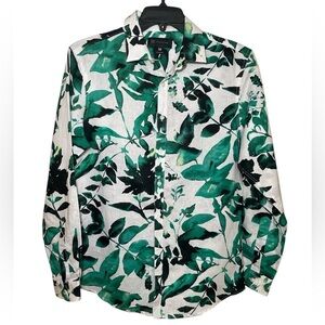 I.N.C Mens Floral Button Down Shirt sz M